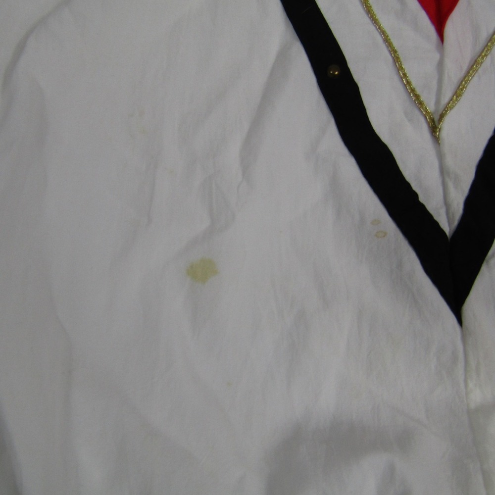 Vintage Remo II Sweatshirt Womens Large White V Stripe Pullover Made USA 80s - Picture 4 of 8